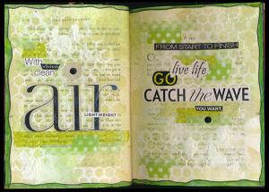 Art Journal catch the wave