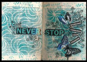 Art Journal never stop working towards your passion