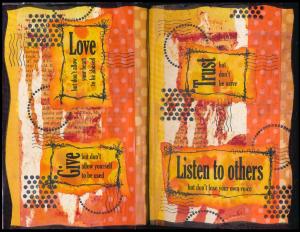 Art Journal Love Give Trust